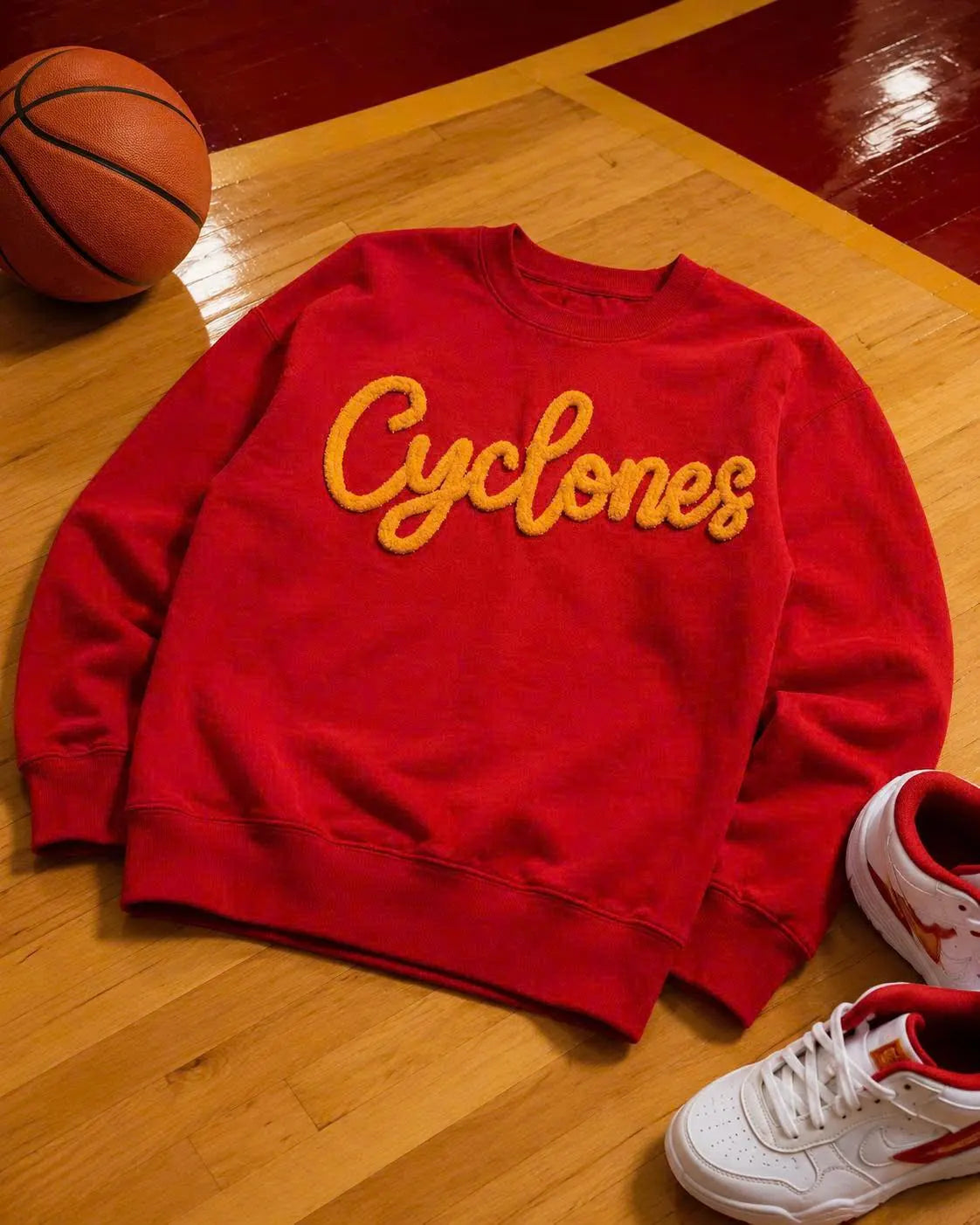 Chenille Game Day Sweater, Custom Team Color Pullover, Personalized Football Softball Baseball Crewneck, Sports Mom Gift