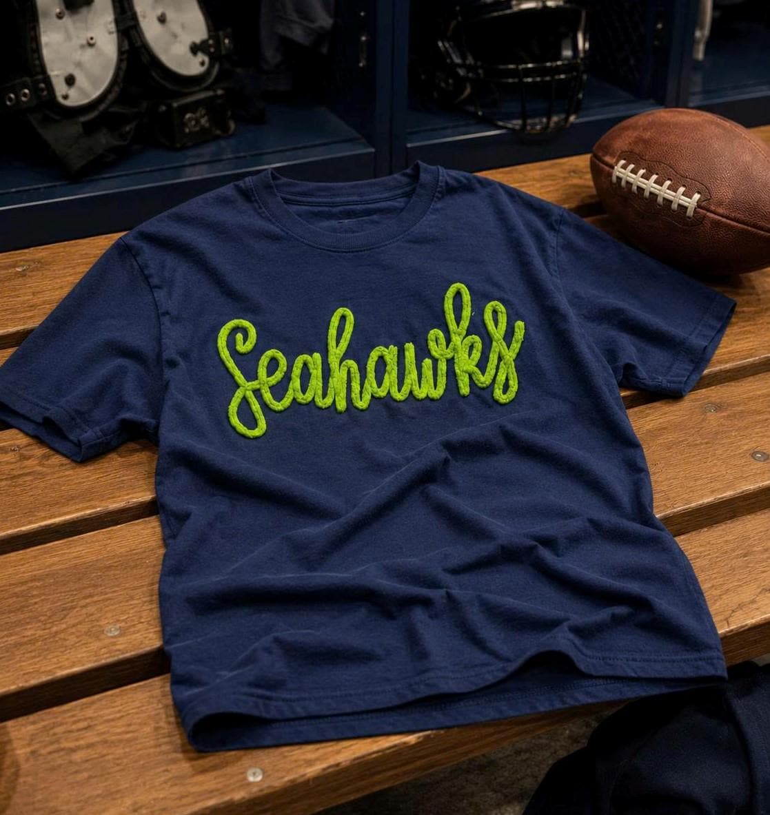 Chenille Game Day Shirt, Custom Team Color Tee, Personalized Football Softball Tailgate Top, Sports Mom Cheer Girl Gift