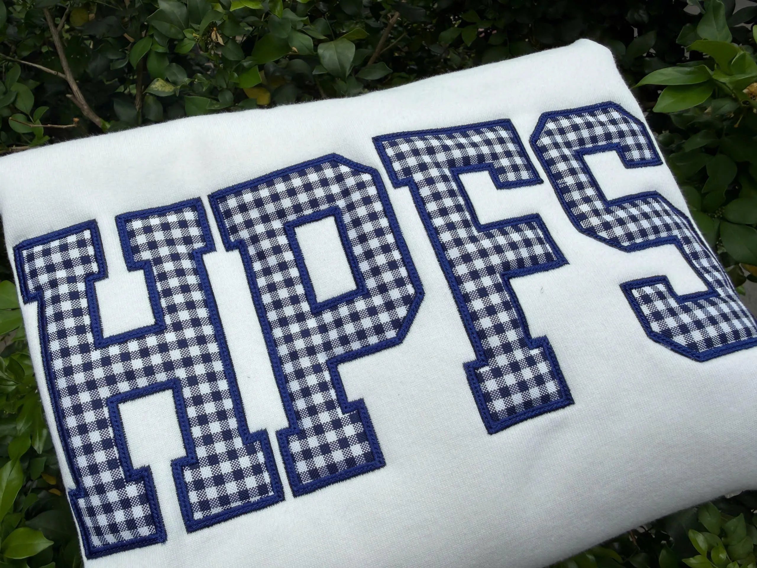 Gingham Monogram Sweatshirt, Custom Checkered Initials Crewneck, Personalized Letter Pullover, Dorm Roommate Gift