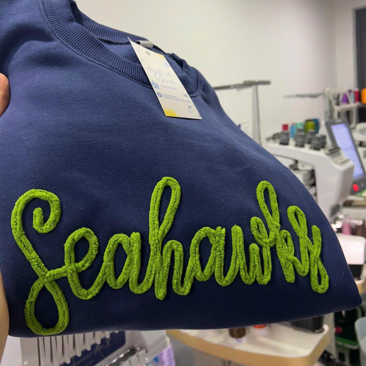Chenille Game Day Shirt, Custom Team Color Tee, Personalized Football Softball Tailgate Top, Sports Mom Cheer Girl Gift