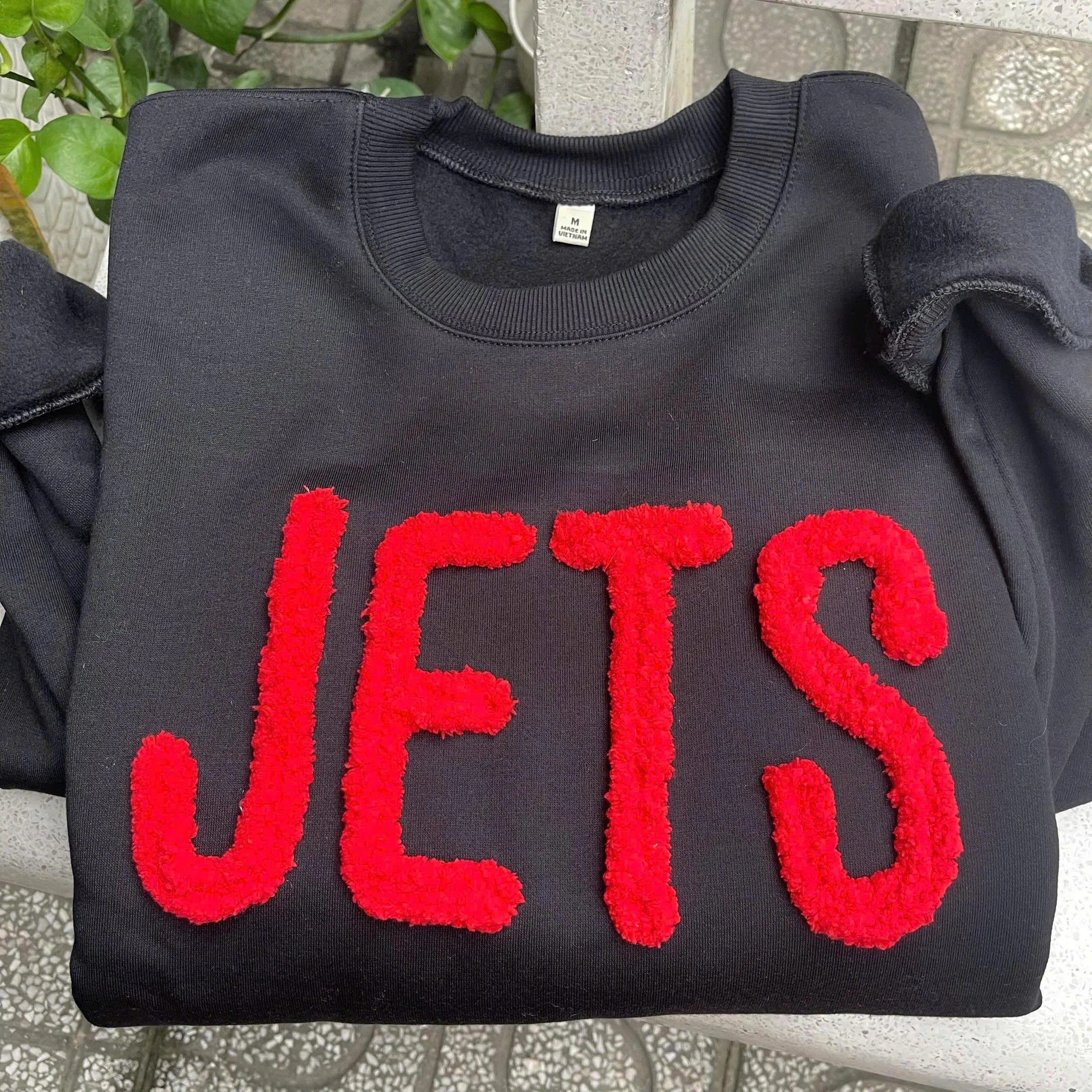 Custom Chenille Game Day Sweatshirt, Womens Football Stadium Outfit, Personalized Team Color Crewneck, Tailgate Pullover Gift