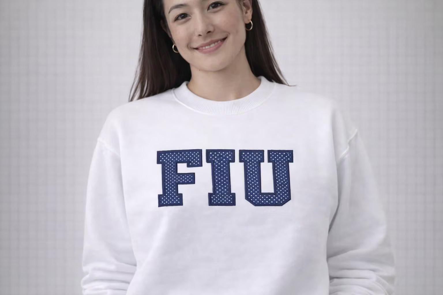 Custom Gingham Greek Letter Sweatshirt, Personalized Embroidered Sorority Crewneck, Preppy College Style Pullover, Greek Life Apparel Gift