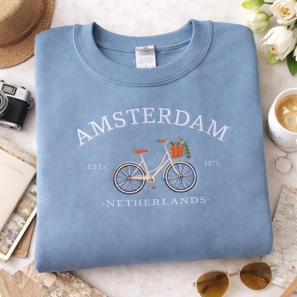 Embroidered Custom Sorority Sweatshirt, Personalized Gothic Letter Greek Merch, Cottage Reveal Crewneck, Big Little Gift