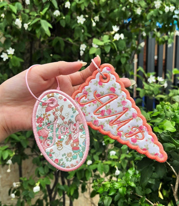 Personalized Embroidered Name Tag, Custom Bag Charm, Backpack Luggage Tag, Kids Daycare Bag Tag, Pet Tote Charm Gift